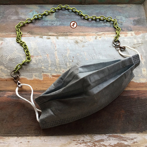 Cadena sujeta mascarillas pistacho